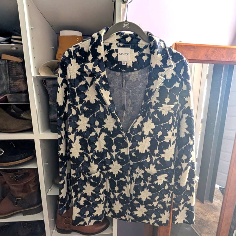 Nic+Zoe knit blazer Size PS NWT